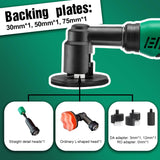 BATOCA S6 Mini Polisher Cordless Polisher for Car Detailing, 2x2.0Ah Batteries, 0mm Rotary Buffer, 3mm and 12mm Dual Action Polisher 1-3 Inch, 2 Different Speeds Heads Systems, 4.2k-21k or 1-5k RPM BATOCA