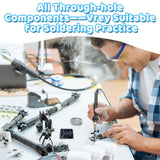 DIY Watch Soldering Practice Kit, PEMENOL 12/24H Selectable Soldering Project Kit, 10S Automatic Sleep Mode, Electronic Learning Kit for Beginners Present School College STEM Education, Blue PEMENOL