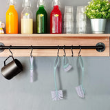 Perastra Dish Brush with Handle, Kitchen Dish Scrub Brush Set, 4-Piece Kitchen Cleaning Brush Set for Pots and Bottles, Nordic Green Perastra