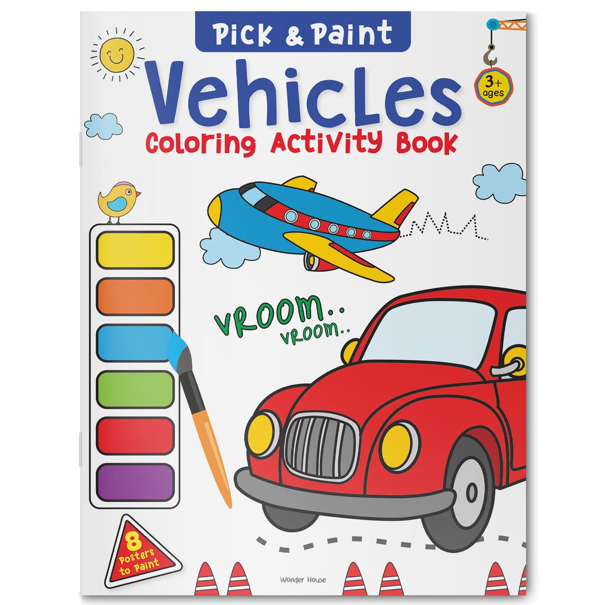Pick and Paint Coloring Book: Vehicles WoodArtSupply