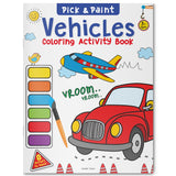 Pick and Paint Coloring Book: Vehicles WoodArtSupply