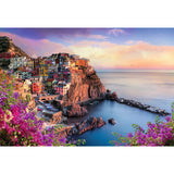 Trefl View of Manarola 1500 Piece Jigsaw Puzzle Red 33"x23" Print, DIY Puzzle, Creative Fun, Classic Puzzle for Adults and Children from 12 Years Old Trefl