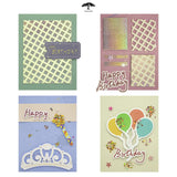 CREATIVETREES Greeting Card Making Kits DIY Blank Cards for Birthdays, 9 Envelopes, Balloon Thank You Cards, Colourful Balloon Thank You Cards with Envelopes CREATIVETREES