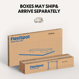 FLEXISPOT Electric Standing Desk with Drawer, Solid One-Piece Adjustable Height Desk with Storage Shelf, Ergonomic Monitor Stand for Computer Laptop (Black Frame/Black Top, 55 inch) FLEXISPOT