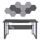 RS Gaming™ Mergence 60"W RGB Gaming Computer Desk With 10 Acoustic Panels, Black RS Gaming