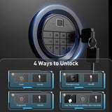 HEANVO 3-5 Gun Safes for Home Rifle and Pistols, Rifle Gun Safe for Shotguns, Quick Access Biometric Large Gun Cabinet Lock, Adjustable Rack Gun Safe HEANVO