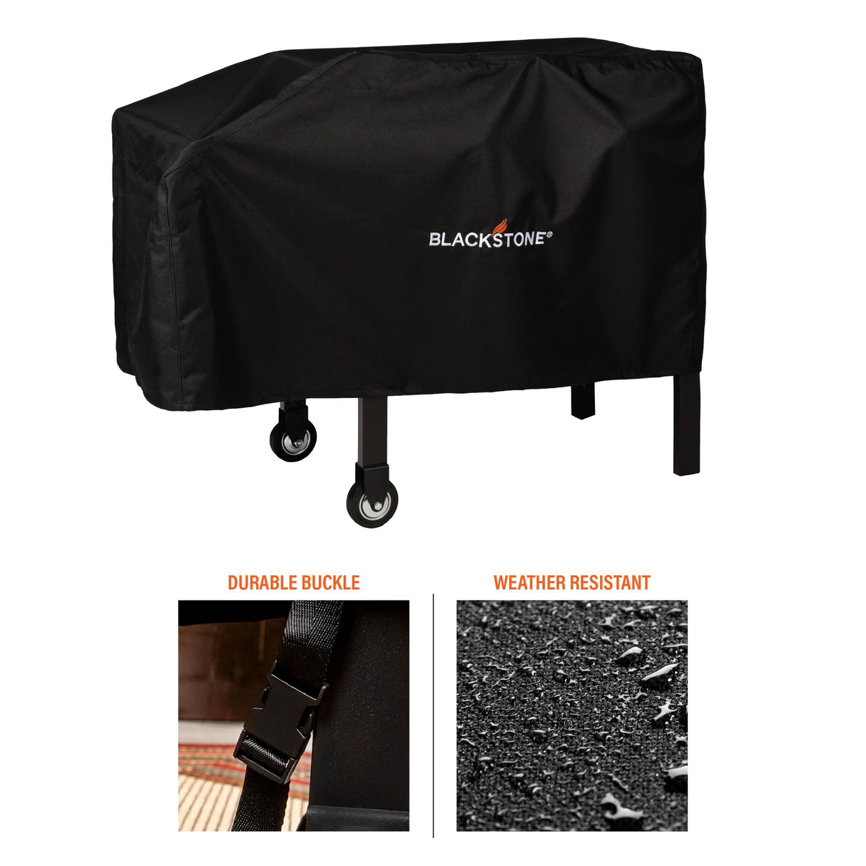 Blackstone 1529 22” and 28” Single Shelf Griddle Cover, 600D Polyester, Black BLACKSTONE