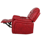 Christopher Knight Home Hawthorne Glider Recliner, Leather, Oxblood Red GDFStudio