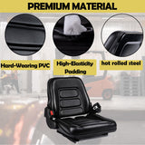 SEATIN Universal Forklift Seat,Tractor Seat,with Micro Switch and Safety Belt,for Tractor,Mower,Skid Loader,Telehandler,Backhoe,Excavator Dozer SEATIN