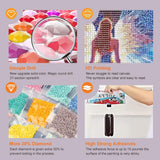 WSLWXSHM Diamond Painting Kits for Adults, Round Full Drill Diamond Art Kits, 5D DIY Paint with Diamonds Crafts for Home Wall Decoration Gifts 12×12Inch, Angel Fairy WSLWXSHM