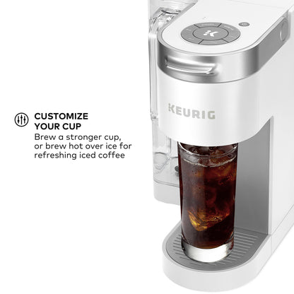 Keurig K-Supreme Single Serve K-Cup Pod Coffee Maker, MultiStream Technology, 4 Brew Sizes, 66oz Dual-Position Removable Reservoir, White