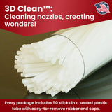 3D Fuel 3D Clean Printer Nozzle Cleaning Filament, Made in USA | 50 Sticks 1.75mm +/- 0.03mm 3D-FUEL FUELING YOUR CREATIVITY