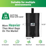 Eurmax USA Weight Bags for Pop up Canopy Outdoor Shelter,Gazebo Instant shelter Leg Canopy Weights, Sand Bags, Set of 4(Black) Eurmax