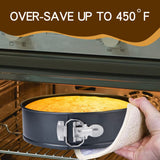 isheTao Cake Pan Set for Baking, Non-Stick Springform Pans Set of 4 (4, 7, 9 10inches), Round Cake Pans,Cheesecake Pan, Leak-Proof Cake Pans with Removable Bottom isheTao