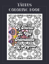 Taurus Coloring Book: Zodiac sign coloring book all about what it means to be a Taurus with beautiful mandala and floral backgrounds. (Zodiac Coloring Books) Majosta