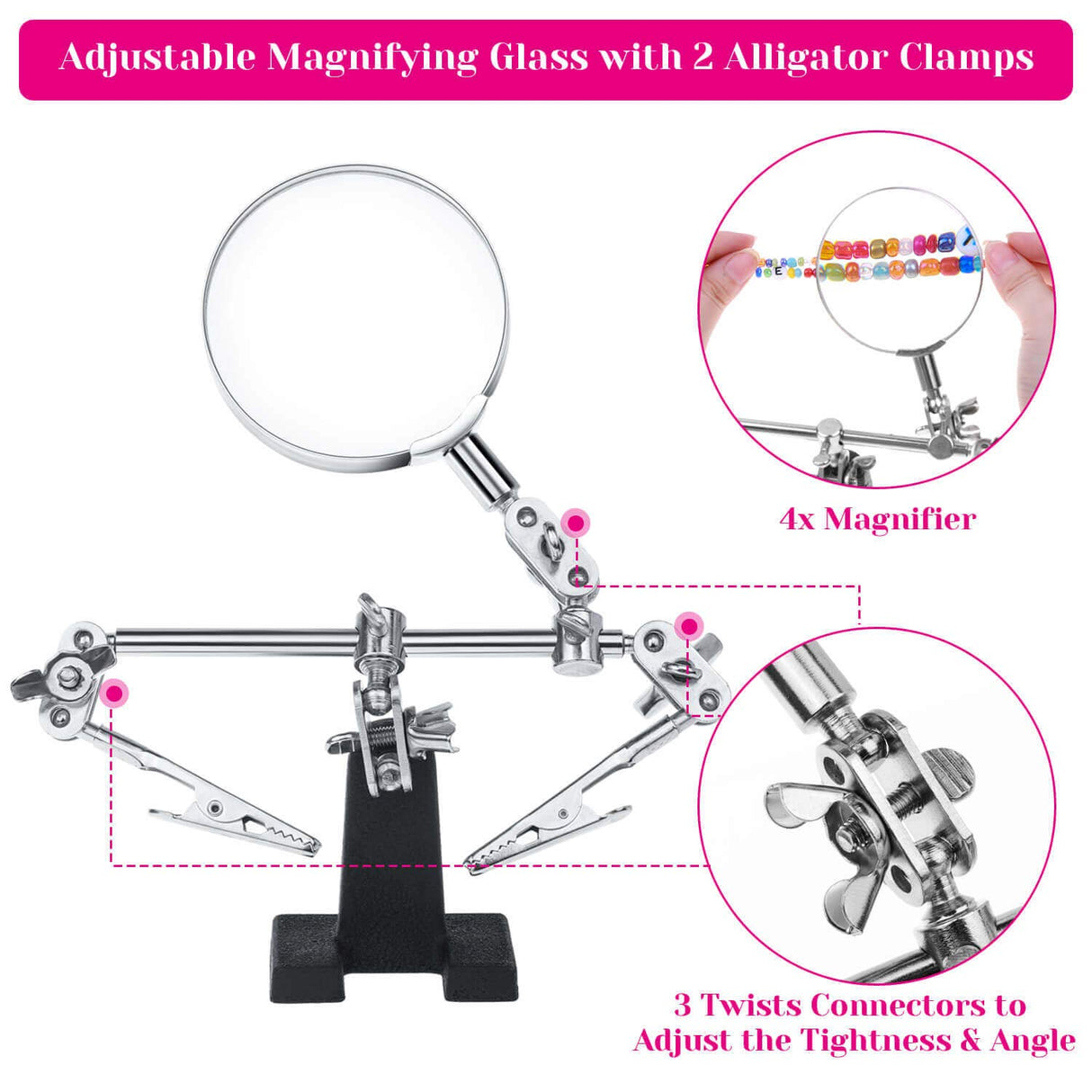 Shynek Jewelry Making Supplies Kits for Adults with Jewelry Making Tools, Earring Charms, Wires, Findings and Helping Hands for Jewelry Making and Repair shynek