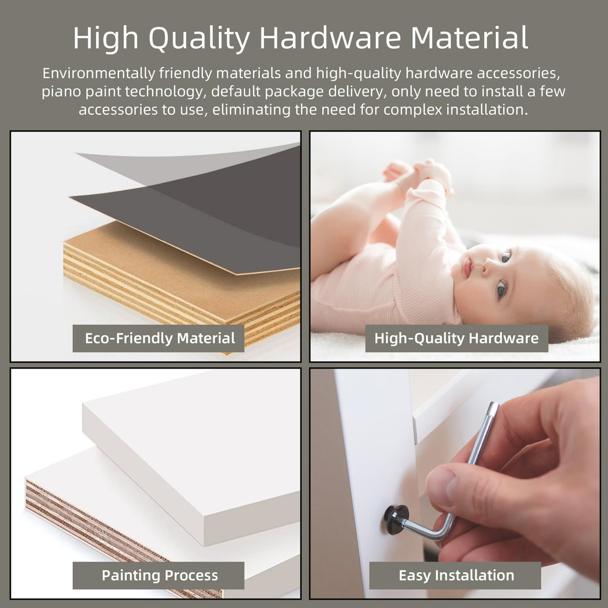 odrma Receptionist Desk, Circumferential Arc Design Reception Desk with Counter Ships in One Piece, No Assembly Required, for Salon Reception Room Office Checkout Counter Customized Logo odrma