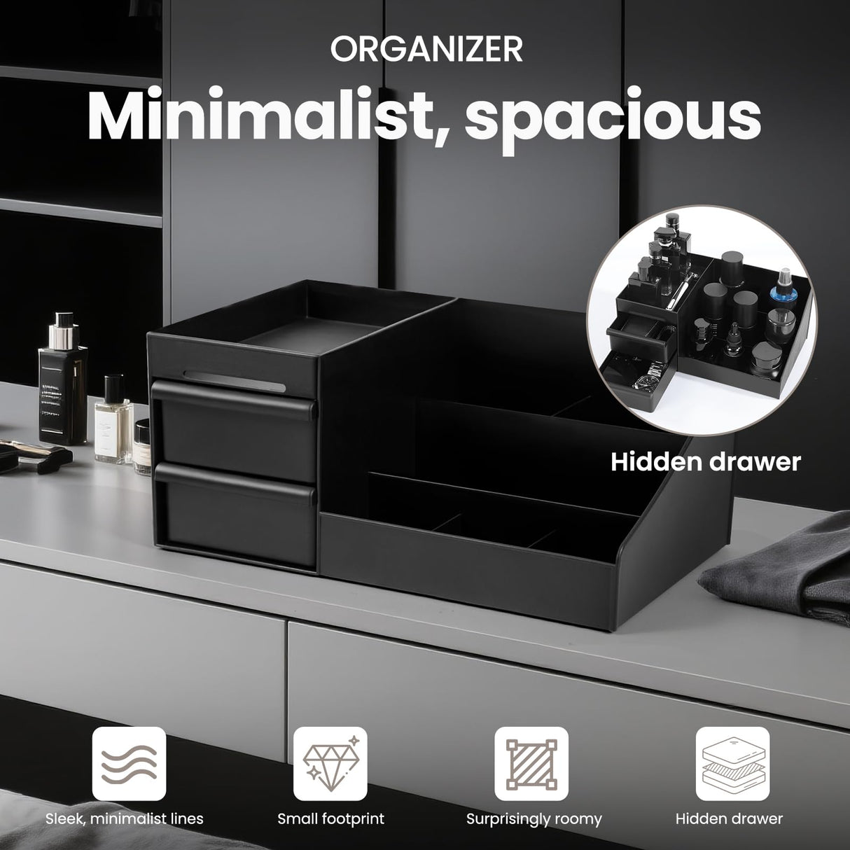 YIOJOYD Mens Cologne Organizer,Bathroom Organizers,Organizer For Men,Cologne Stand,Perfume Tray,Perfume Stand,Cologne Holder,Toothbrush Holders,Bathroom Shelf,Counter Storage,Brush Holder YIOJOYD