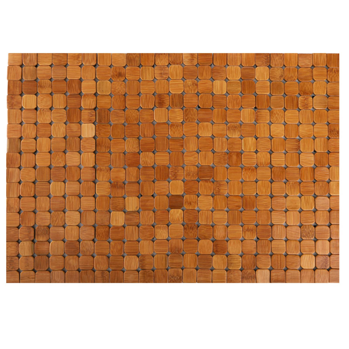 Dicunoy Bamboo Bath Mat, Bathroom Shower Rug, Wooden Toilet Doormats for Shower Doorsteps, Sauna, Tub (23.6" L x 16" W) Dicunoy