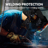 ARCCAPTAIN Reversible Welding Cap, 8 Panel Protective Welders Cap, 10 oz Fireproof Cotton Comforts for Safety and Protection While Welding to Men Women, Black, 7 1/4 ARCCAPTAIN