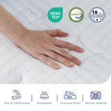 SynthoSpace King Size Mattress 14 Inch King Hybrid Mattress in a Box, Individual Pocket Springs for Motion Isolation & Pressure Relief, Enhanced Edge Support, Fiberglass Free, Medium, 76" x 80" SynthoSpace