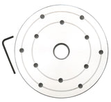 VINWOX 6" Wood Lathe Steel Faceplate, 1”x8TPI Spindle Thread Woodworking Machine Chuck Face Plate VINWOX