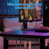 HHSOET Rotating Mountable Power Strip, 12 Outlet Wall Mount Surge Protector, Metal Heavy Duty and Versatile Outlet Strip, Stylish Appearance, Sturdy and Durable, 6ft Power Cord.(Black) HHSOET