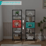 SINGAYE 6 Shelves Bathroom Organizers and Storage Shelf Wire Closet Metal Pantry Kitchen Small Garage Shelving Unit Laundry Room Organization Home Tall Rack Balck 10" D x 16" W x 60”H SINGAYE