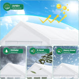 COBIZI 10x30FT Party Tent Heavy Duty for Parties Outdoor Gazebo White Event Shelter Wedding Canopy, BBQ Carport Commercial with Removable Sidewall Windows, Powder Coating (Better Than Galvanized) COBIZI