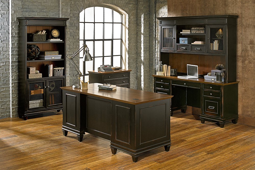 Martin Furniture Hartford Hutch, Brown - Fully Assembled - WoodArtSupply