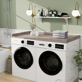 vomavex Washer Dryer Countertop, 54" Width * 27.4” Depth Washer and Dryer Covers for The Top for Laundry Room Organization, Washer and Dryer Countertop Shelves, Greige vomavex
