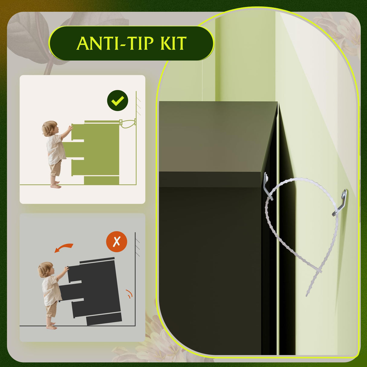 WLIVE Wood Black Dresser with 6 Drawer, Wide Chest of Drawers for Bedroom, Long Nightstand with Drawers, Modern Large Storage Tower Unit, Closet Store Organizer for Living Room WLIVE