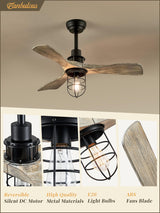 Fanbulous 36Inch Ceiling Fans with Lights and Remote Control Farmhouse Flush Mount Ceiling Fan with 6-Speeds,Low Profile Ceiling Fans with Quiet Reversible DC Motor for Patio Living Room Bedroom Fanbulous