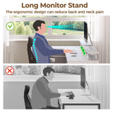 Seventable Gaming Desk with Drawers, 47.2 Inch L Shaped Desk with Storage Shelves, Small Office Desk with LED Lights & Power Outlets, White Corner Computer Desk with Monitor Stand for Bedroom Seventable