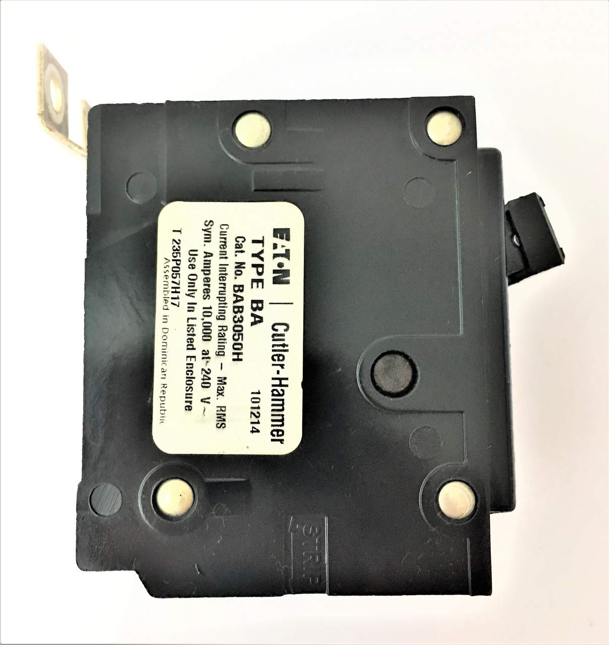 1- CUTLER HAMMER Eaton 50A 3P CIRCUIT BREAKER, BAB3050H 3-POLE