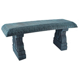 Arcadia Garden Products Outdoor Fiberclay Garden Bench - Brushed Teal Arcadia