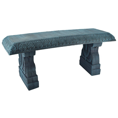 Arcadia Garden Products Outdoor Fiberclay Garden Bench - Brushed Teal