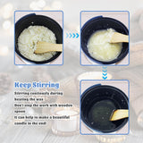 Ksedcon Candle Melting Pot, Electric Wax Melter for Candle Making with Pouring Spout, Non-Stick Small Candle Making Pouring Pot Ksedcon