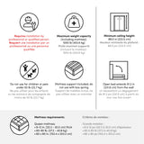 Bestar Claremont Queen Murphy Bed with Closet Organizers (105W) in White, Space-Saving Sleeping Arrangement for Multipurpose Room Bestar