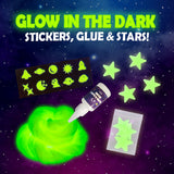Original Stationery Galaxy Slime Kit & Maker Set with Glow in The Dark Stickers - Dark Powder for Glitter & Cosmic Slime, Fun Kit for Girls 8-12 Original Stationery