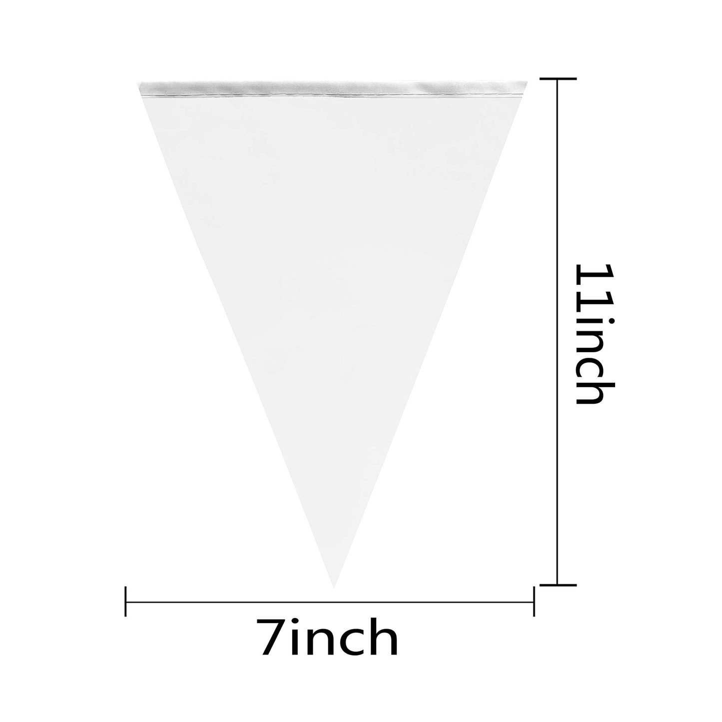 TSMD Solid White Pennant Banners Flags String DIY Blank Bunting Flags,Party Decorations for Grand Opening,Kids Birthday,Party Events Celebration