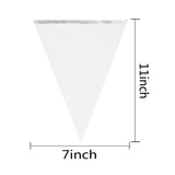 TSMD Solid White Pennant Banners Flags String DIY Blank Bunting Flags,Party Decorations for Grand Opening,Kids Birthday,Party Events Celebration TSMD