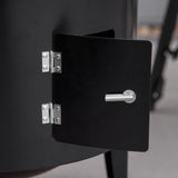 Outsunny Vertical Charcoal BBQ Smoker, 3-in-1 16" Round Charcoal Barbecue Grill with 2 Cooking Area, and Thermometer for Outdoor Camping Picnic Backyard Cooking, Black Outsunny