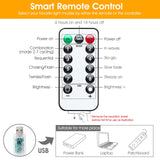 Minetom Curtain Lights, 300 LED Dimmable Fairy Lights with Remote and Timer, 8 Modes, USB Powered String Lights for Room Wall Party Xmas Indoor Decor, Warm White Minetom