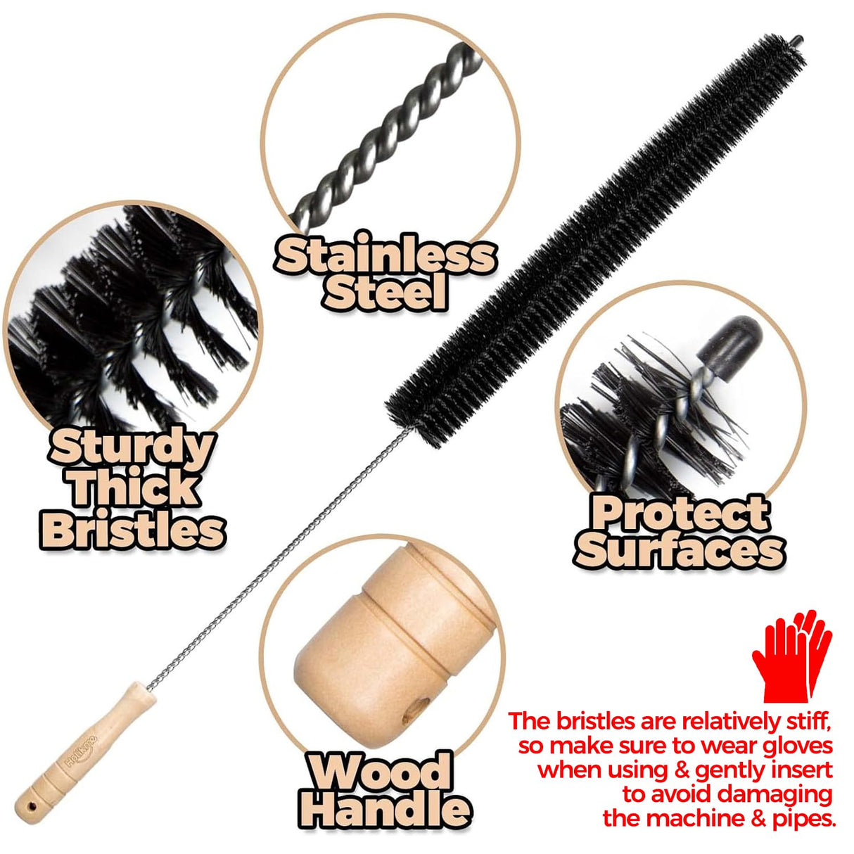 Holikme 2 Pack Dryer Vent Cleaner Kit Clothes Dryer Lint Brush Vent Trap Cleaner Home Essentials Long Flexible Vacuum Brush Holikme