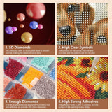 SJUTOUCI Dachshund Diamond Painting Kits for Adults, Dog Diamond Art Kits for Beginners, 5D DIY Diamond Dot Art, Full Drill Gem Craft for Home Decor 12x12 inch SJUTOUCI