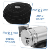 Unomor 1 Set Pancake Basting Tool Oil Mop Seasoning Jar Cooking Oil Applicator Oil Wiper for Pancake Wear-resistant Oil Spread Applicator Restaurant Oil Spread Stainless Steel Unomor