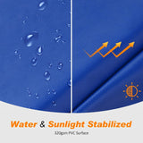 ExacMe Trampoline Pad Replacement Round Safety Spring Cover, No Hole for Pole (Blue, 14 Foot) Exacme