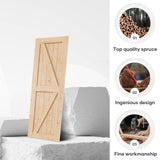 EaseLife 30in x 84in Sliding Barn Door with 5FT Barn Door Hardware Kit & Handle Included,DIY Assemblely,Easy Install,Apply to Interior Rooms & Storage Closet,K-Frame,Natural EaseLife