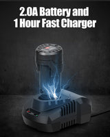 AVID POWER Cordless Electric Ratchet Wrench 3/8", 44.2 Ft-lbs 12V Power Ratchet Wrench Kit w/Two 2.0Ah Batteries, 1-Hour Fast Charger, Variable Speed and 10 Sockets AVID POWER